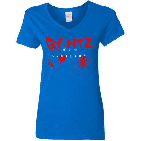 T-Shirts Royal / S Gantz Survivor Women's V-Neck T-Shirt