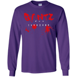 T-Shirts Purple / YS Gantz Survivor Youth Long Sleeve T-Shirt