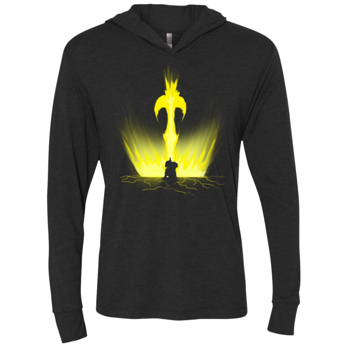 T-Shirts Vintage Black / X-Small Garen Triblend Long Sleeve Hoodie Tee