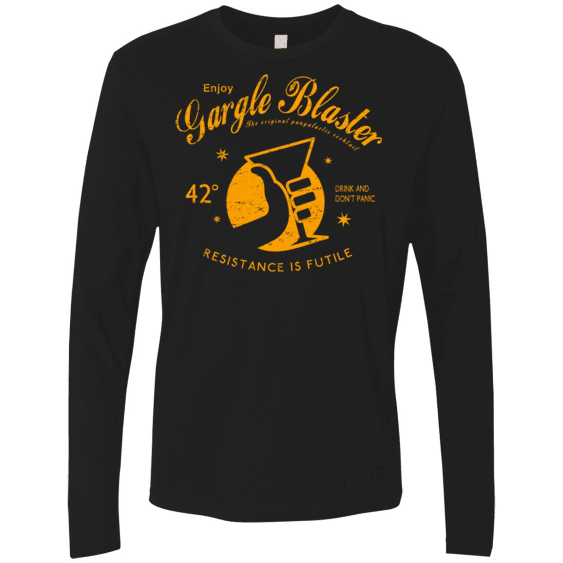 T-Shirts Black / Small Gargle blaster Men's Premium Long Sleeve