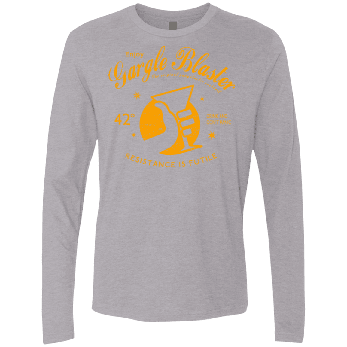 T-Shirts Heather Grey / Small Gargle blaster Men's Premium Long Sleeve