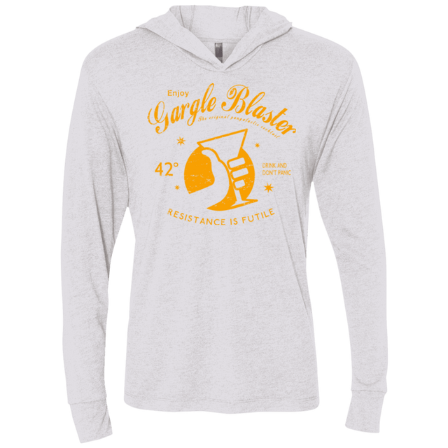 T-Shirts Heather White / X-Small Gargle blaster Triblend Long Sleeve Hoodie Tee