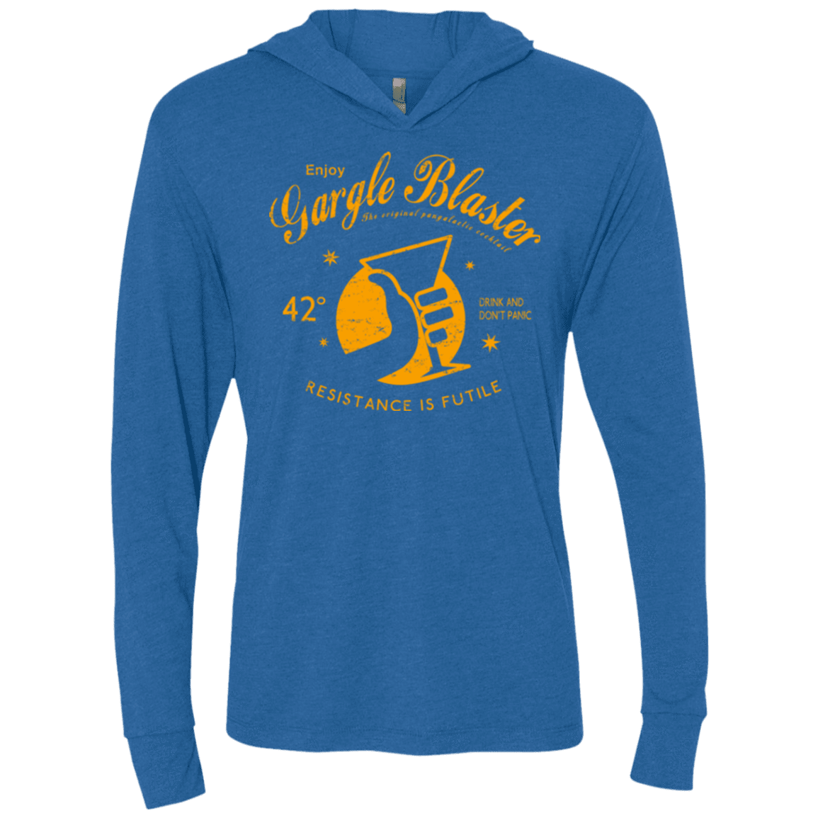 T-Shirts Vintage Royal / X-Small Gargle blaster Triblend Long Sleeve Hoodie Tee