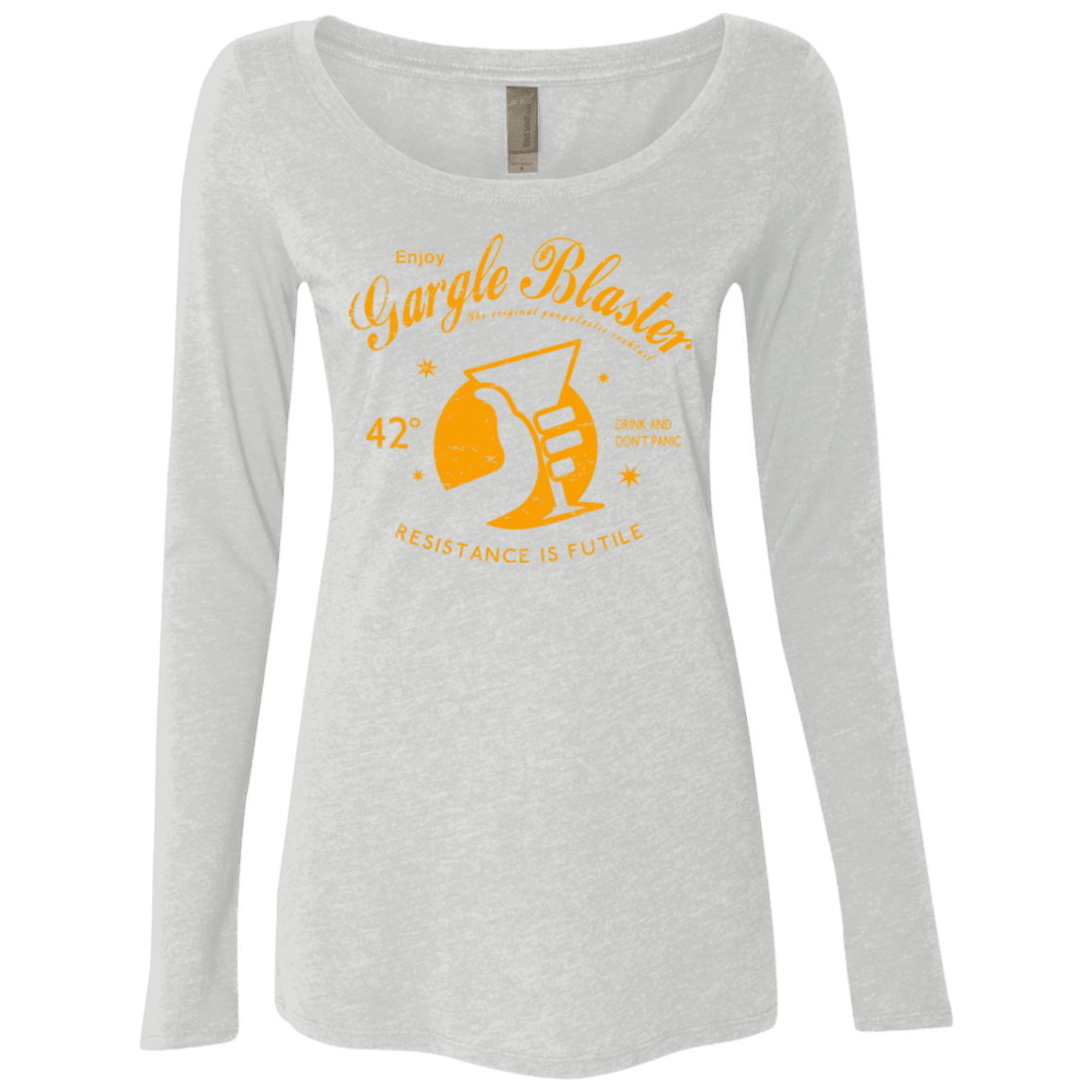 T-Shirts Heather White / Small Gargle blaster Women's Triblend Long Sleeve Shirt