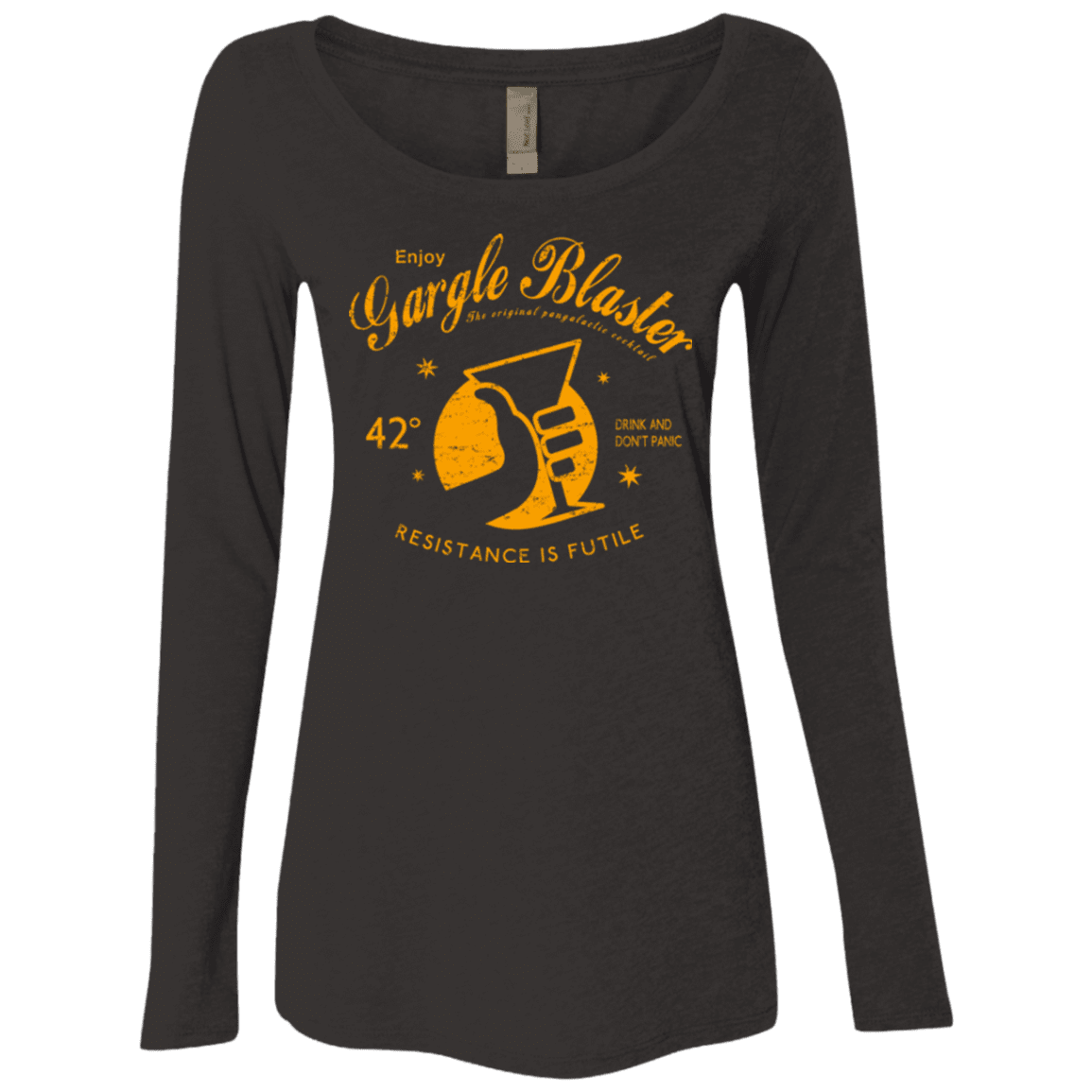 T-Shirts Vintage Black / Small Gargle blaster Women's Triblend Long Sleeve Shirt