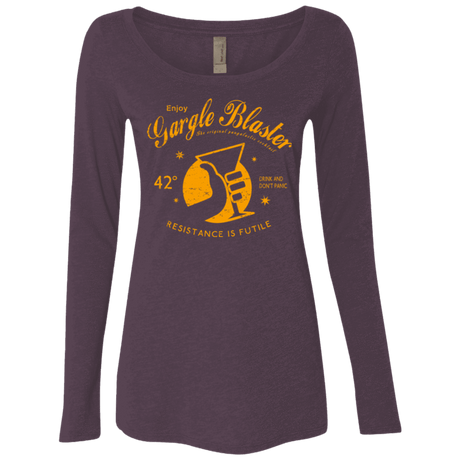 T-Shirts Vintage Purple / Small Gargle blaster Women's Triblend Long Sleeve Shirt