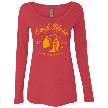 T-Shirts Vintage Red / Small Gargle blaster Women's Triblend Long Sleeve Shirt