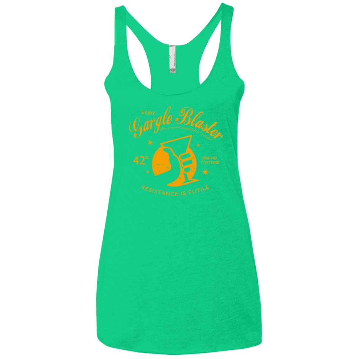 T-Shirts Envy / X-Small Gargle blaster Women's Triblend Racerback Tank