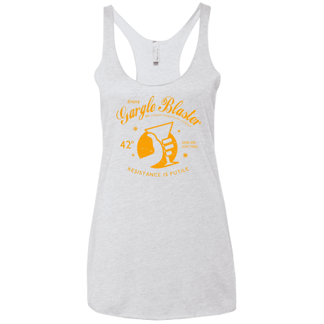 T-Shirts Heather White / X-Small Gargle blaster Women's Triblend Racerback Tank