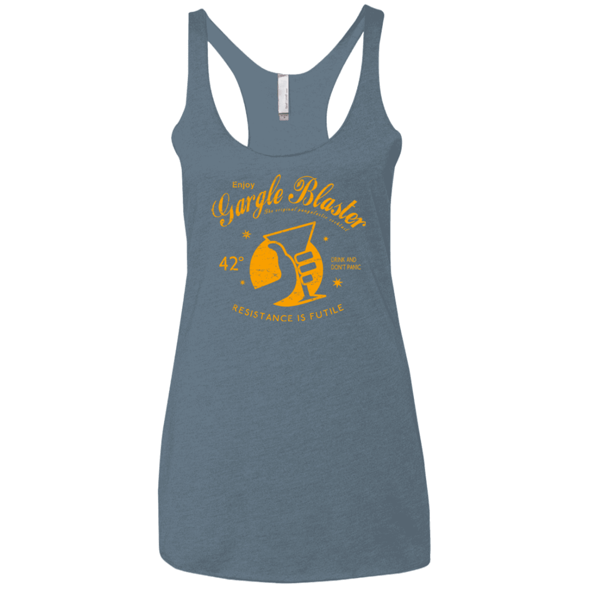 T-Shirts Indigo / X-Small Gargle blaster Women's Triblend Racerback Tank