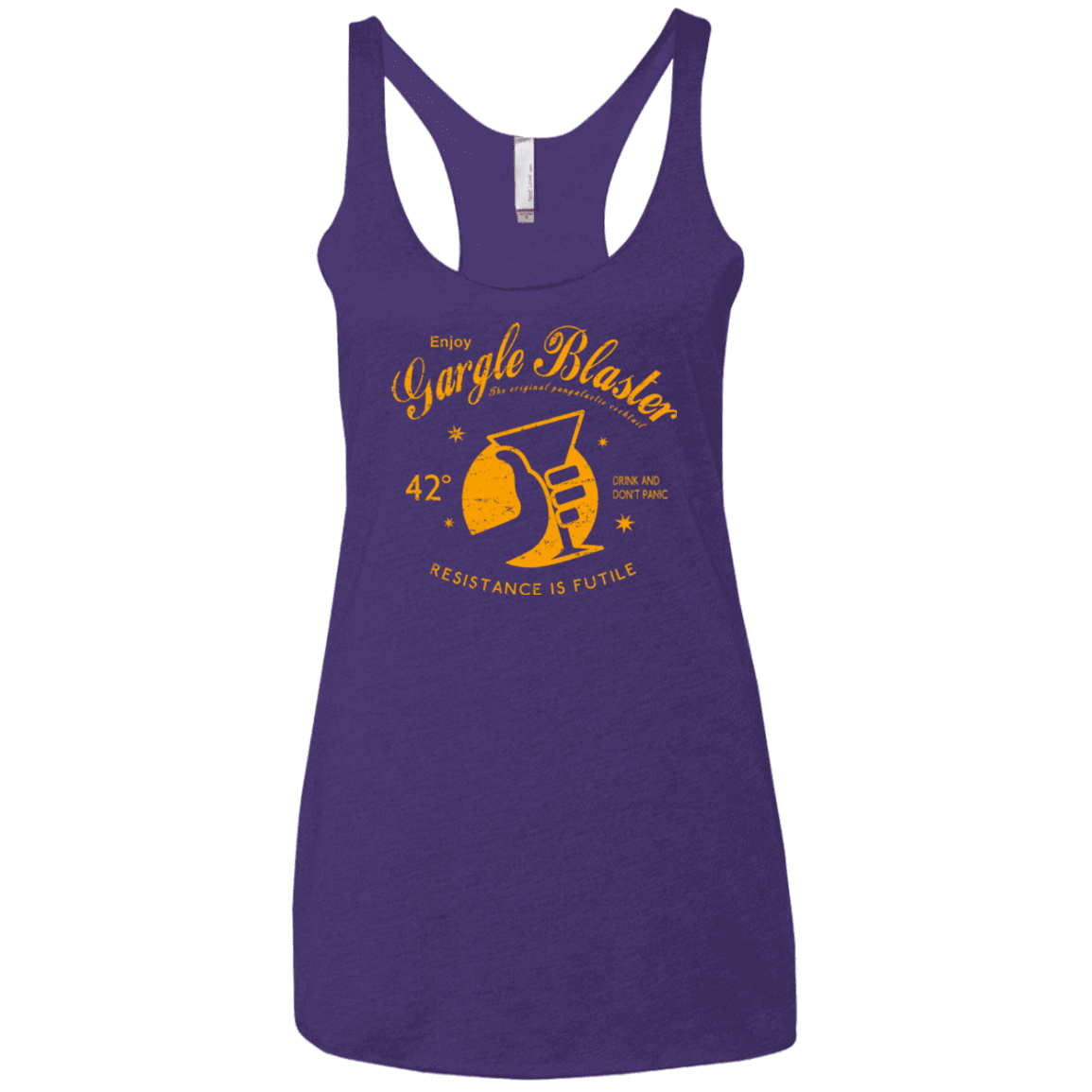 T-Shirts Purple / X-Small Gargle blaster Women's Triblend Racerback Tank