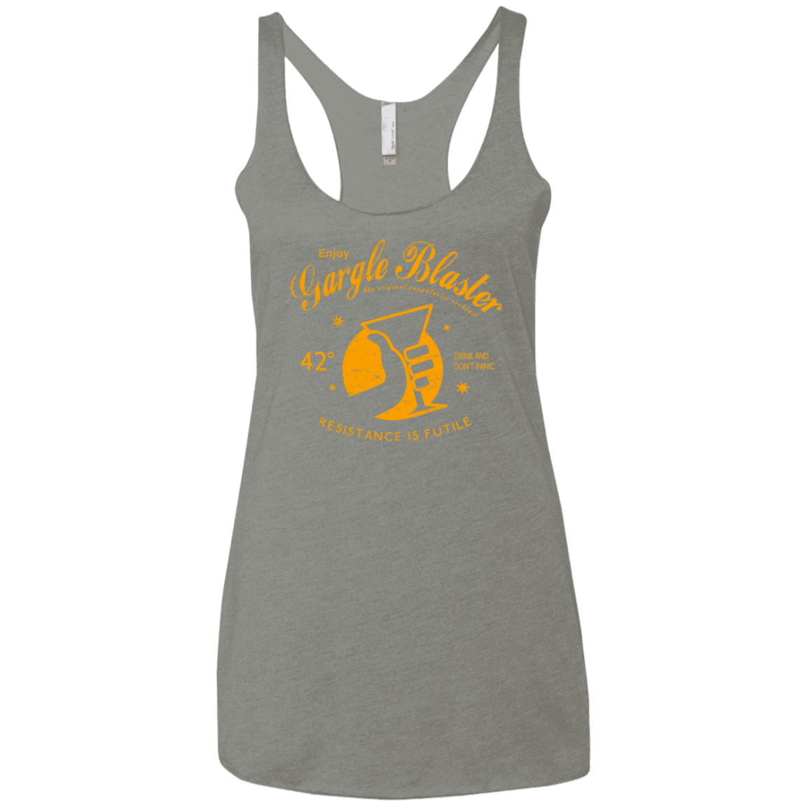 T-Shirts Venetian Grey / X-Small Gargle blaster Women's Triblend Racerback Tank