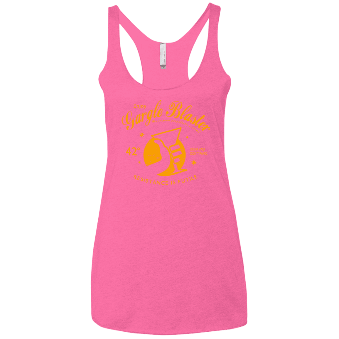 T-Shirts Vintage Pink / X-Small Gargle blaster Women's Triblend Racerback Tank