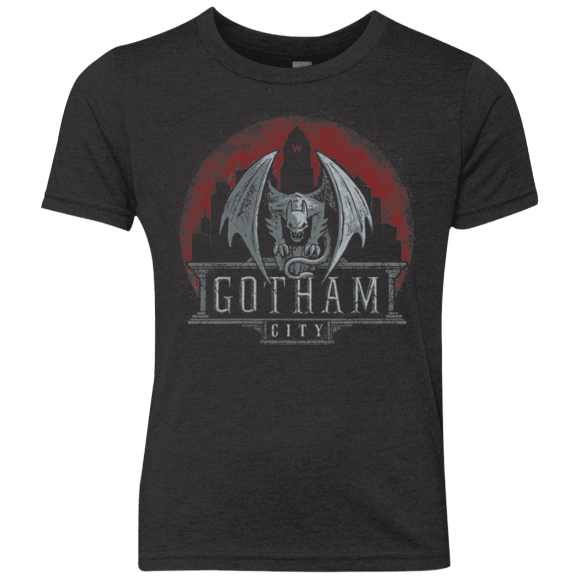 T-Shirts Vintage Black / YXS Gargoyle of Gotham Youth Triblend T-Shirt