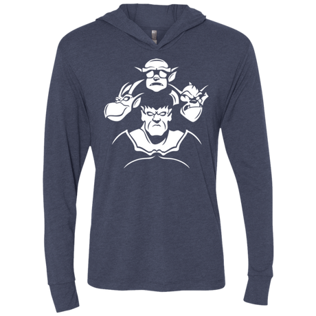 T-Shirts Vintage Navy / X-Small Gargoyle Rhapsody Triblend Long Sleeve Hoodie Tee