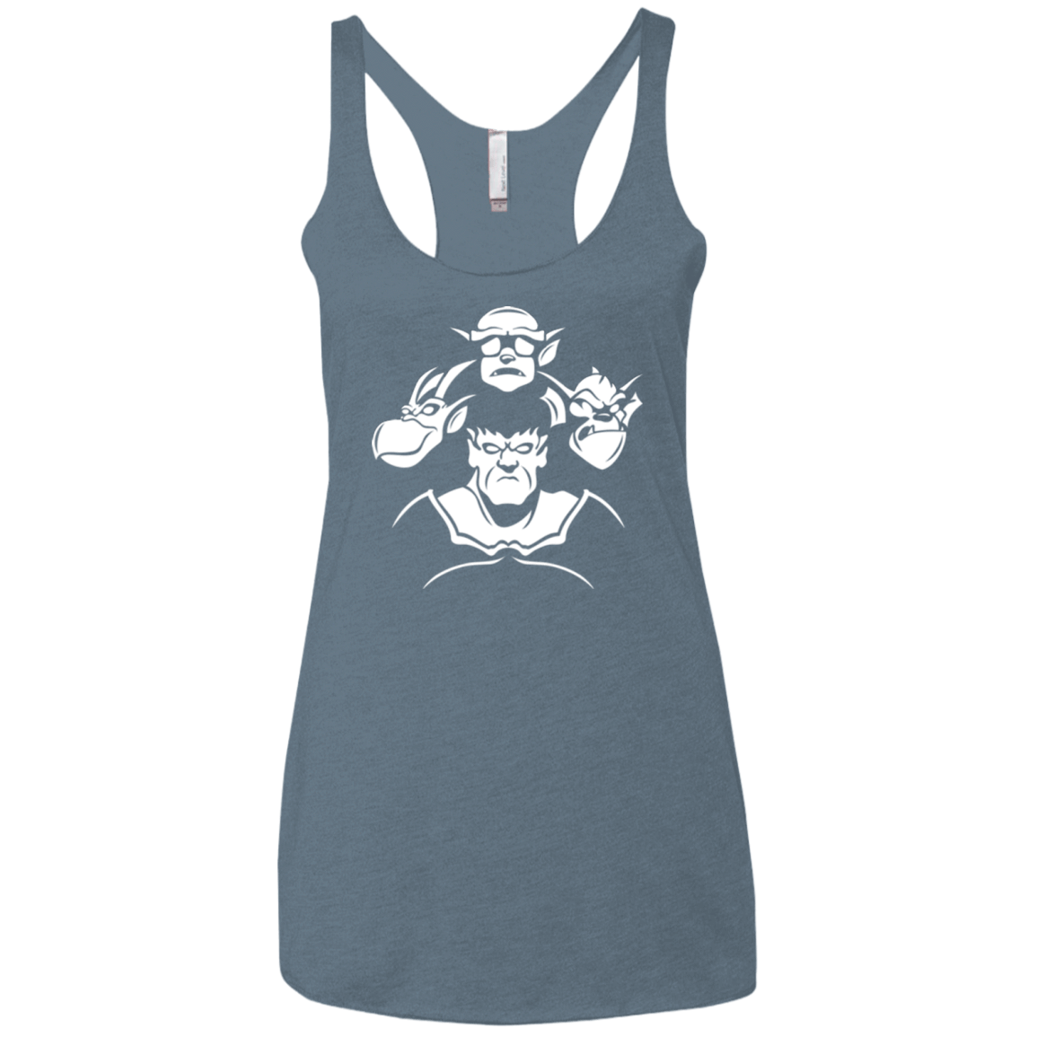 T-Shirts Indigo / X-Small Gargoyle Rhapsody Women's Triblend Racerback Tank