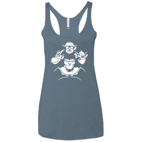 T-Shirts Indigo / X-Small Gargoyle Rhapsody Women's Triblend Racerback Tank