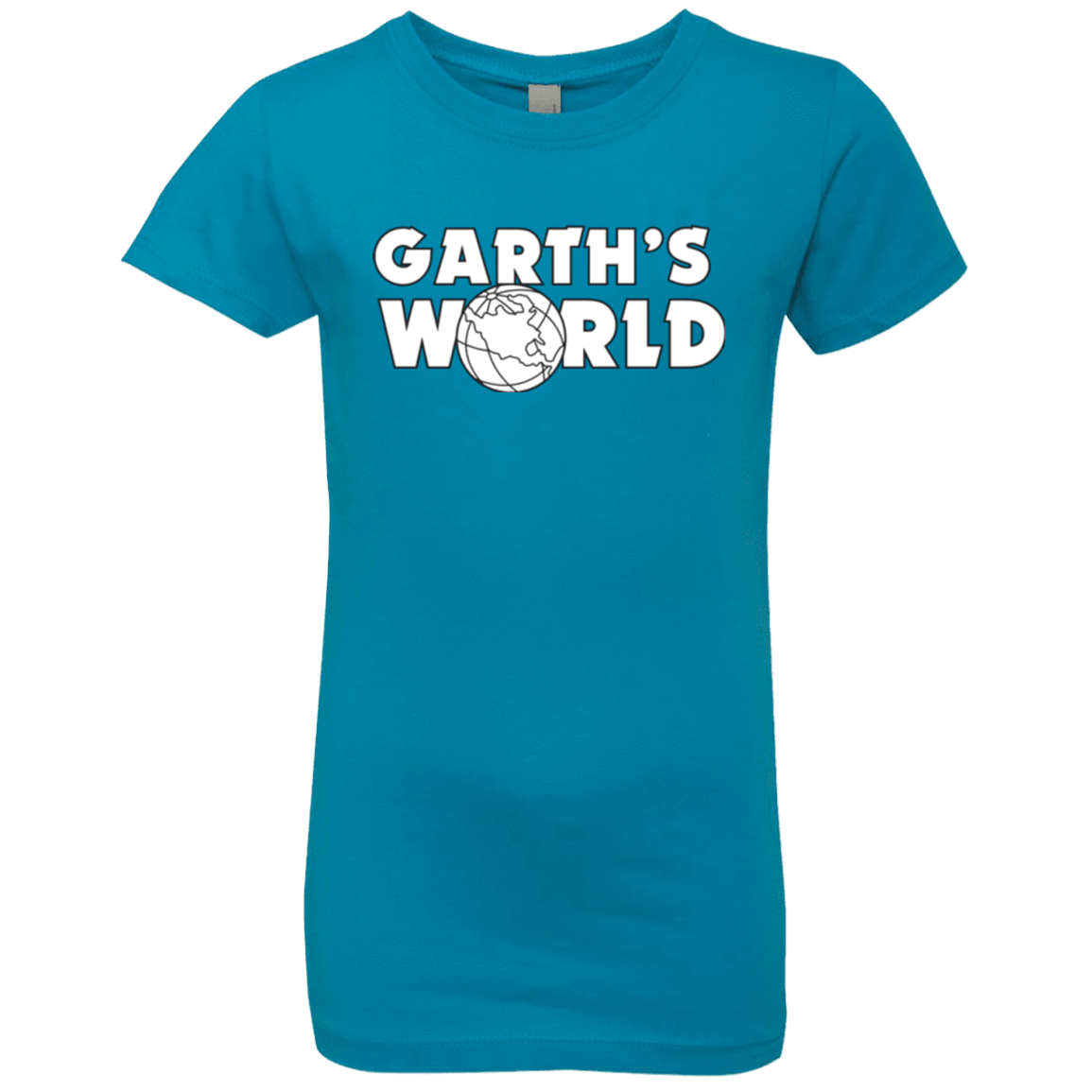 T-Shirts Turquoise / YXS Garth's World Girls Premium T-Shirt