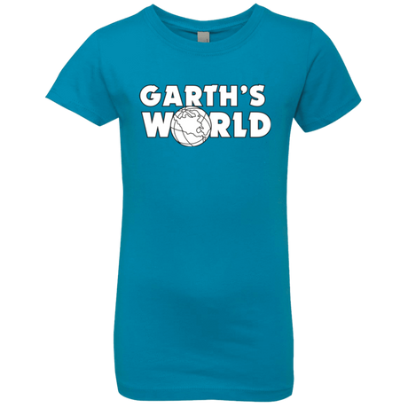 T-Shirts Turquoise / YXS Garth's World Girls Premium T-Shirt