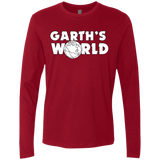 T-Shirts Cardinal / Small Garth's World Men's Premium Long Sleeve