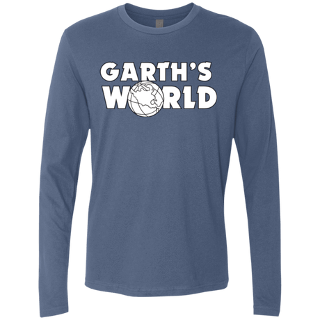 T-Shirts Indigo / Small Garth's World Men's Premium Long Sleeve