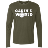 T-Shirts Military Green / Small Garth's World Men's Premium Long Sleeve