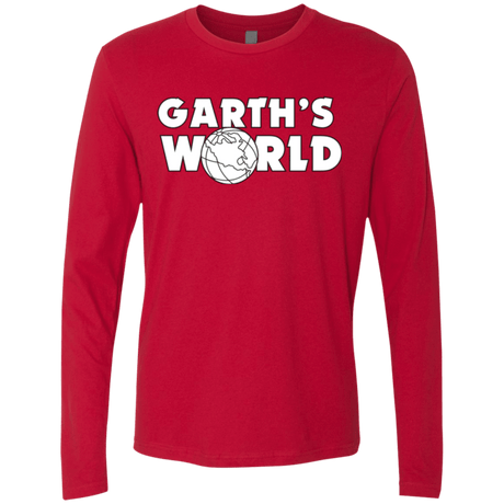 T-Shirts Red / Small Garth's World Men's Premium Long Sleeve