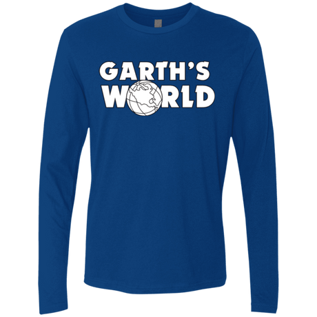 T-Shirts Royal / Small Garth's World Men's Premium Long Sleeve