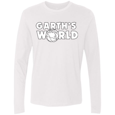 T-Shirts White / Small Garth's World Men's Premium Long Sleeve