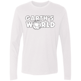 T-Shirts White / Small Garth's World Men's Premium Long Sleeve