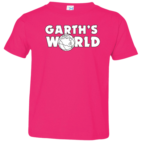 T-Shirts Hot Pink / 2T Garth's World Toddler Premium T-Shirt