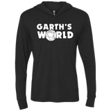 T-Shirts Vintage Black / X-Small Garth's World Triblend Long Sleeve Hoodie Tee