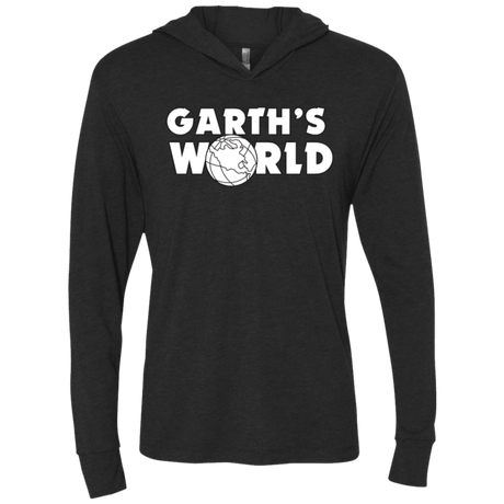 T-Shirts Vintage Black / X-Small Garth's World Triblend Long Sleeve Hoodie Tee