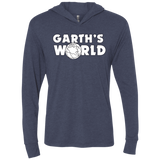 T-Shirts Vintage Navy / X-Small Garth's World Triblend Long Sleeve Hoodie Tee