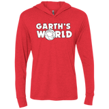 T-Shirts Vintage Red / X-Small Garth's World Triblend Long Sleeve Hoodie Tee