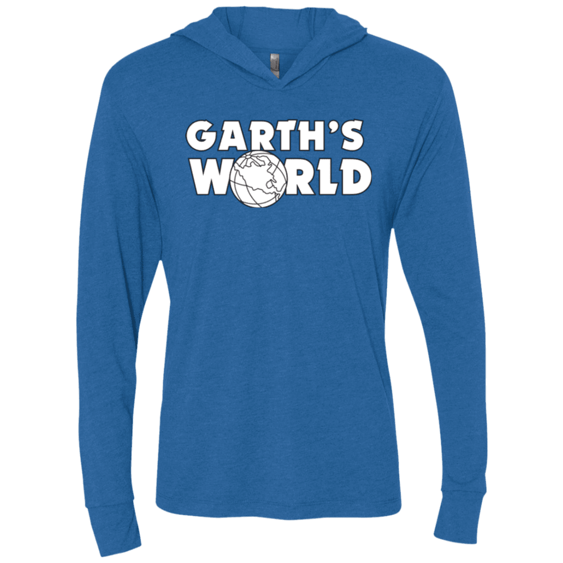 T-Shirts Vintage Royal / X-Small Garth's World Triblend Long Sleeve Hoodie Tee