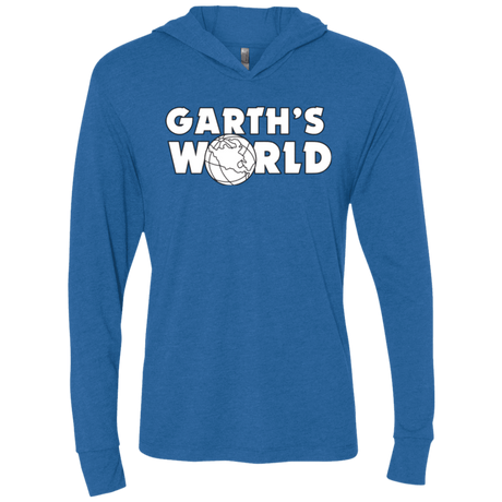 T-Shirts Vintage Royal / X-Small Garth's World Triblend Long Sleeve Hoodie Tee