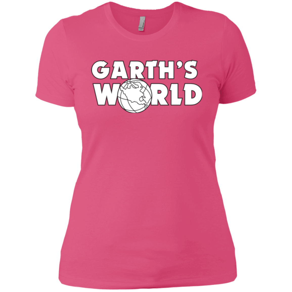 T-Shirts Hot Pink / X-Small Garth's World Women's Premium T-Shirt