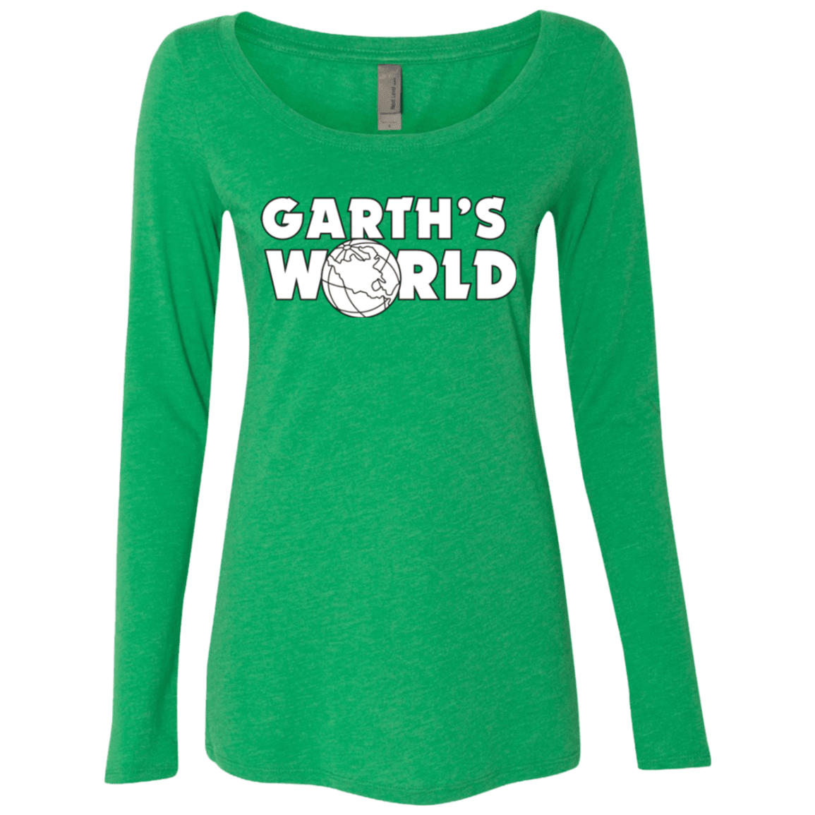 T-Shirts Envy / Small Garth's World Women's Triblend Long Sleeve Shirt