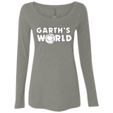 T-Shirts Venetian Grey / Small Garth's World Women's Triblend Long Sleeve Shirt