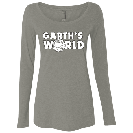 T-Shirts Venetian Grey / Small Garth's World Women's Triblend Long Sleeve Shirt