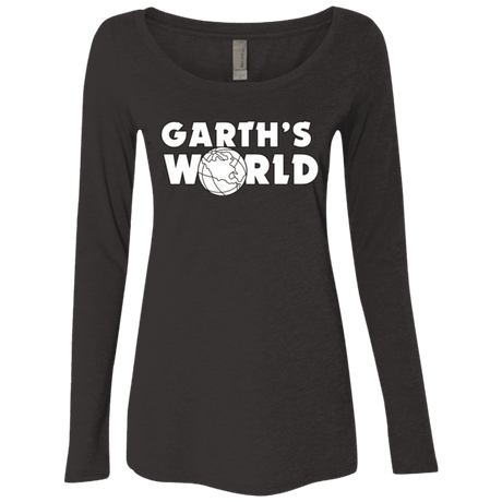 T-Shirts Vintage Black / Small Garth's World Women's Triblend Long Sleeve Shirt