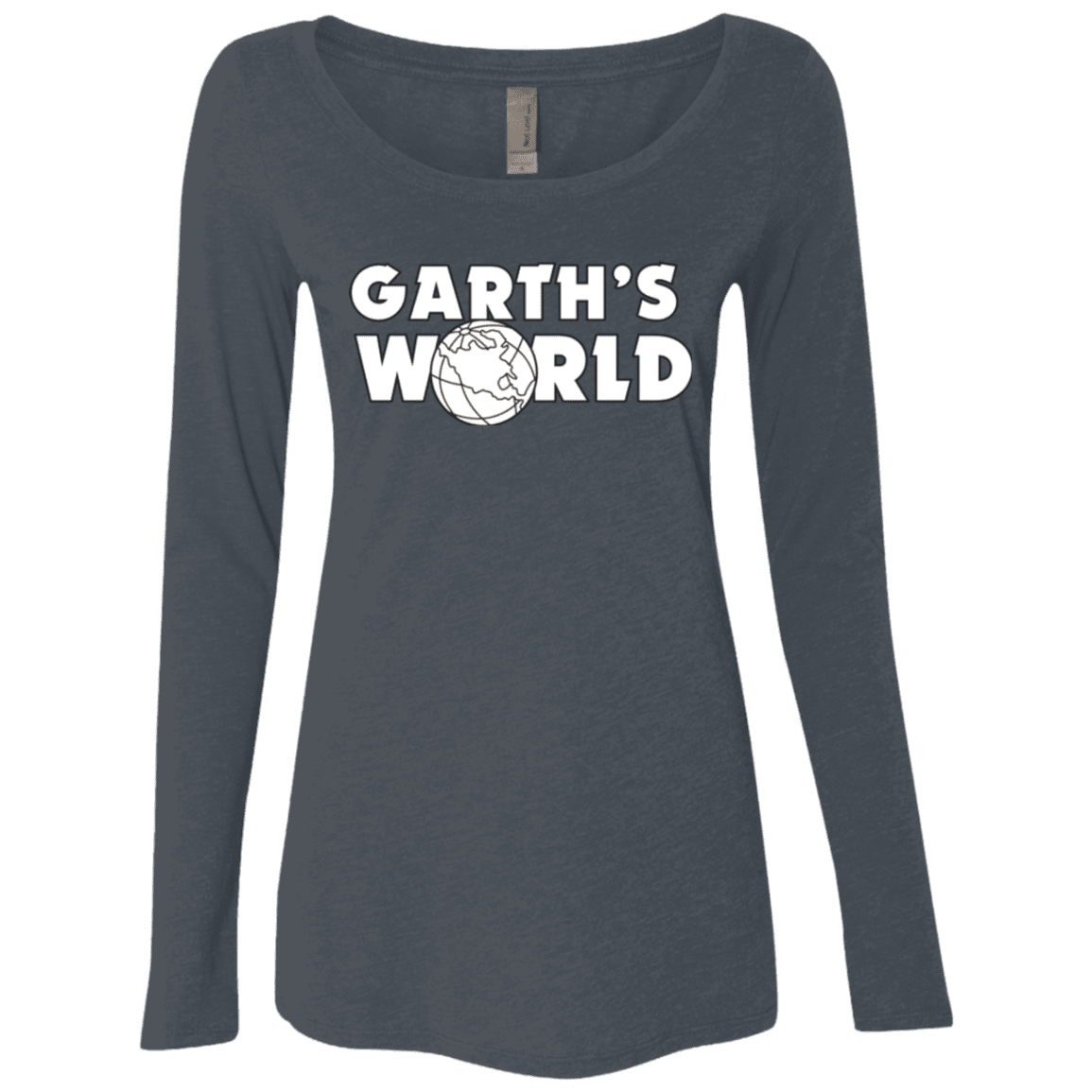T-Shirts Vintage Navy / Small Garth's World Women's Triblend Long Sleeve Shirt