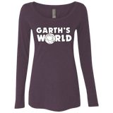 T-Shirts Vintage Purple / Small Garth's World Women's Triblend Long Sleeve Shirt
