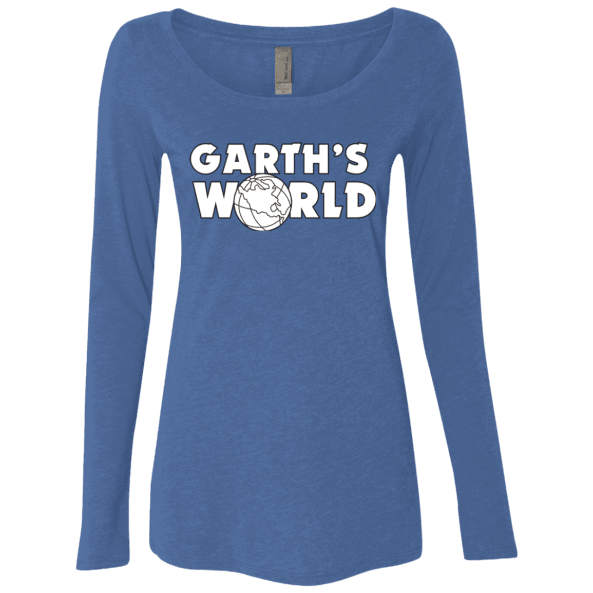 T-Shirts Vintage Royal / Small Garth's World Women's Triblend Long Sleeve Shirt