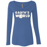 T-Shirts Vintage Royal / Small Garth's World Women's Triblend Long Sleeve Shirt