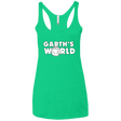 T-Shirts Envy / X-Small Garth's World Women's Triblend Racerback Tank