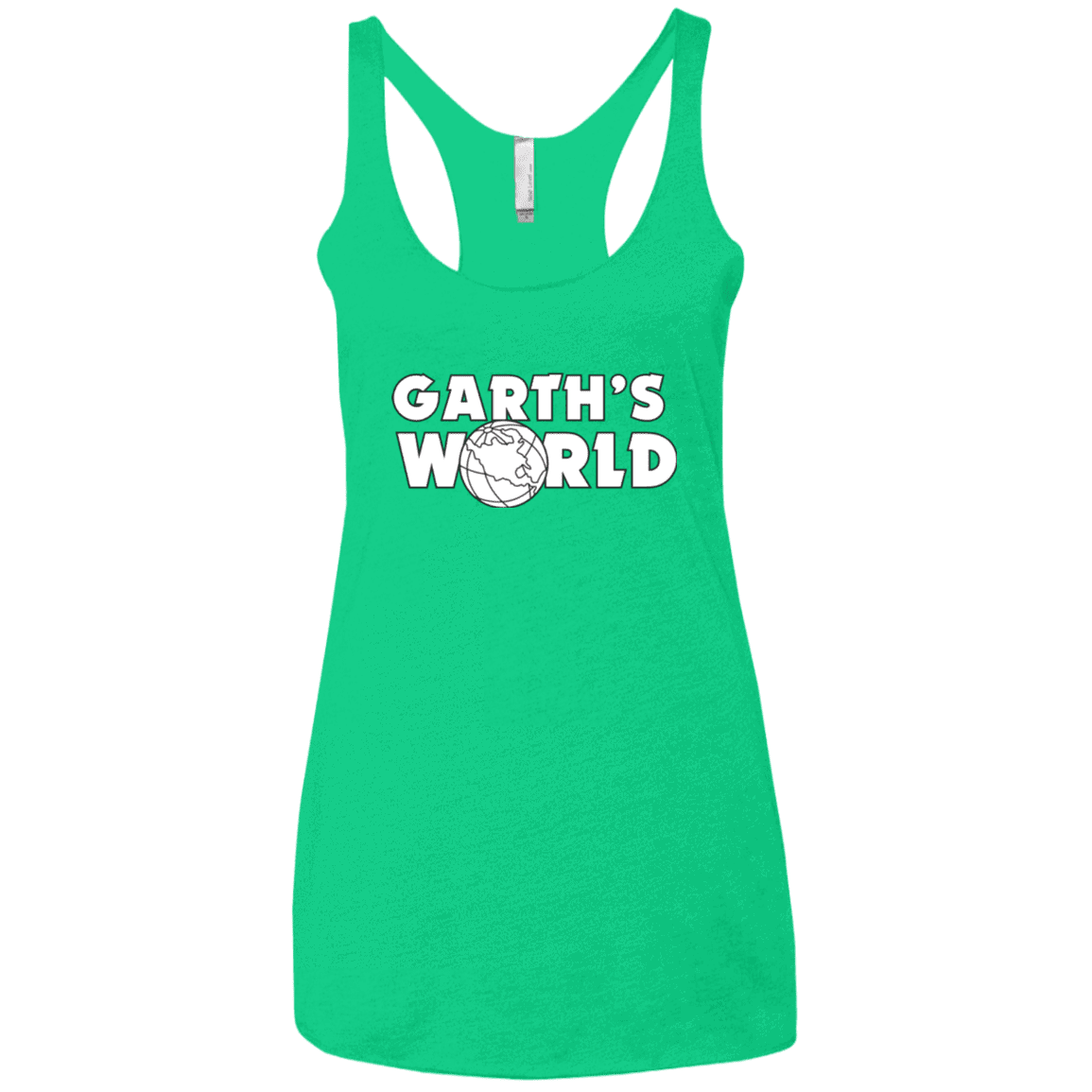 T-Shirts Envy / X-Small Garth's World Women's Triblend Racerback Tank
