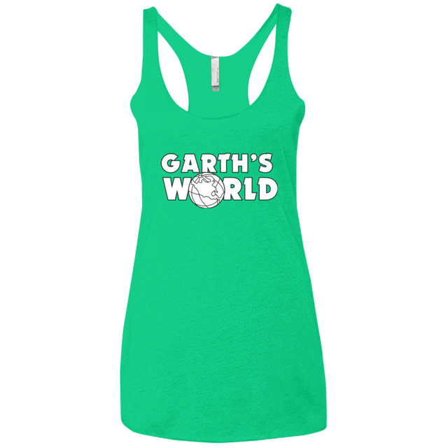 T-Shirts Envy / X-Small Garth's World Women's Triblend Racerback Tank