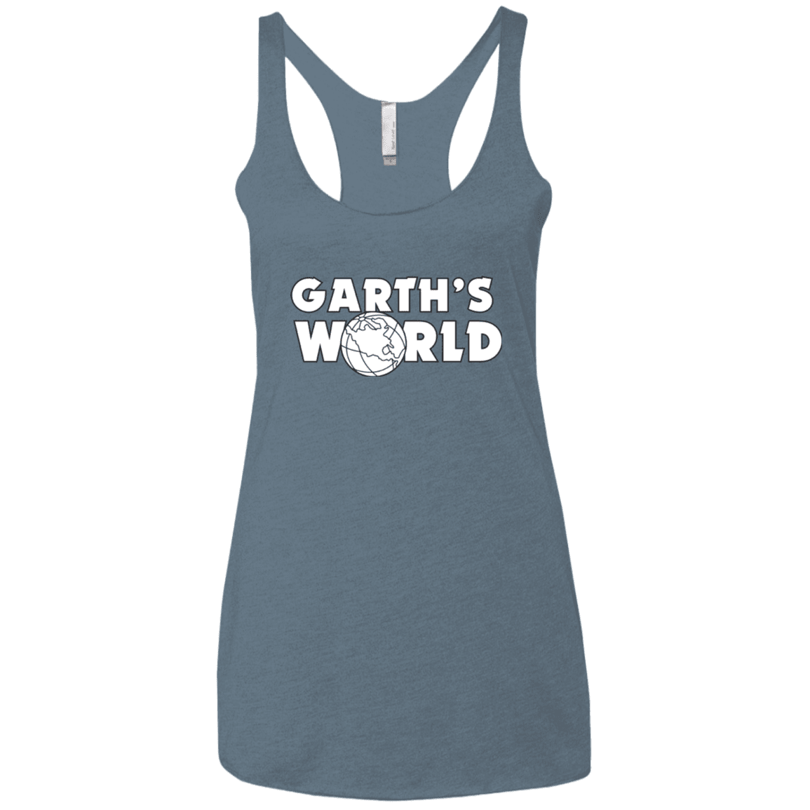 T-Shirts Indigo / X-Small Garth's World Women's Triblend Racerback Tank